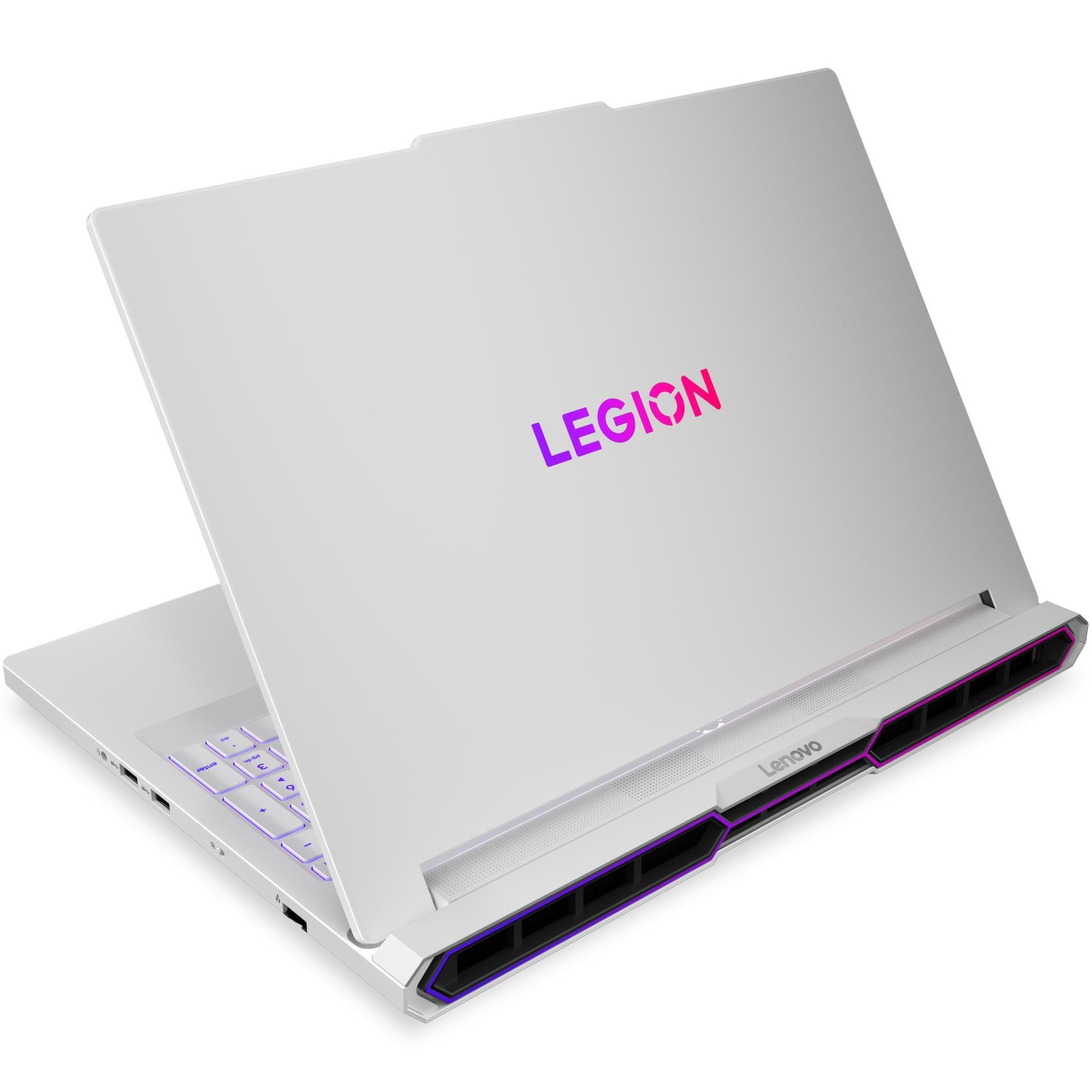 Laptop Gaming Lenovo Legion Pro 7 16IAX10H cu procesor Intel Core™ Ultra 7 255HX pana la 5.2GHz, 16" WQXGA, OLED, 240Hz, 32GB DDR5, 1TB SSD, NVIDIA GeForce RTX™ 5070 Ti 12GB GDDR7, No OS, Glacier White, 3Y on-site Premium Care