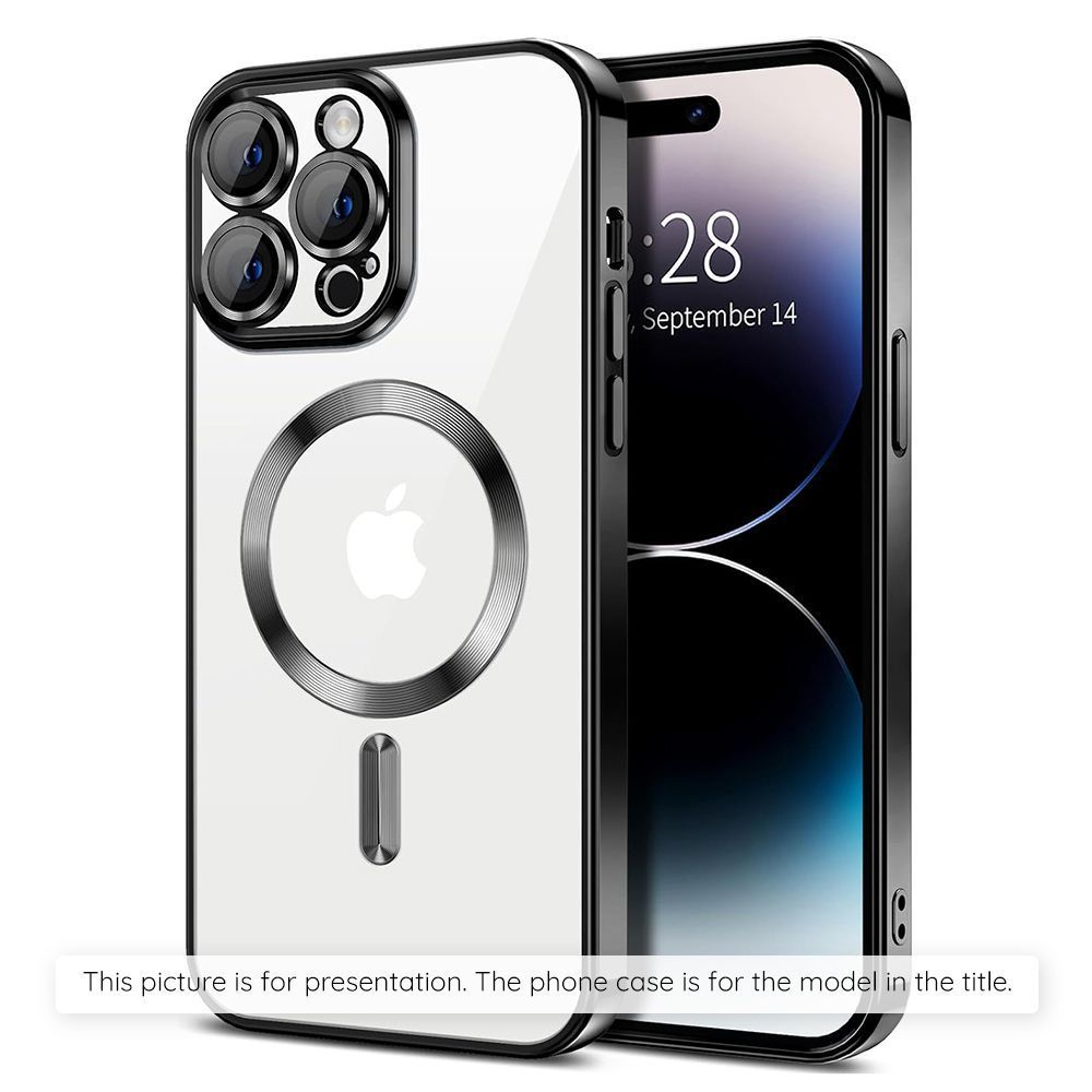 Husa telefon Techsuit Luxury Crystal MagSafe negru compatibila cu Xiaomi Redmi Note 15 Pro+ 5G Poco M8 Pro 5G