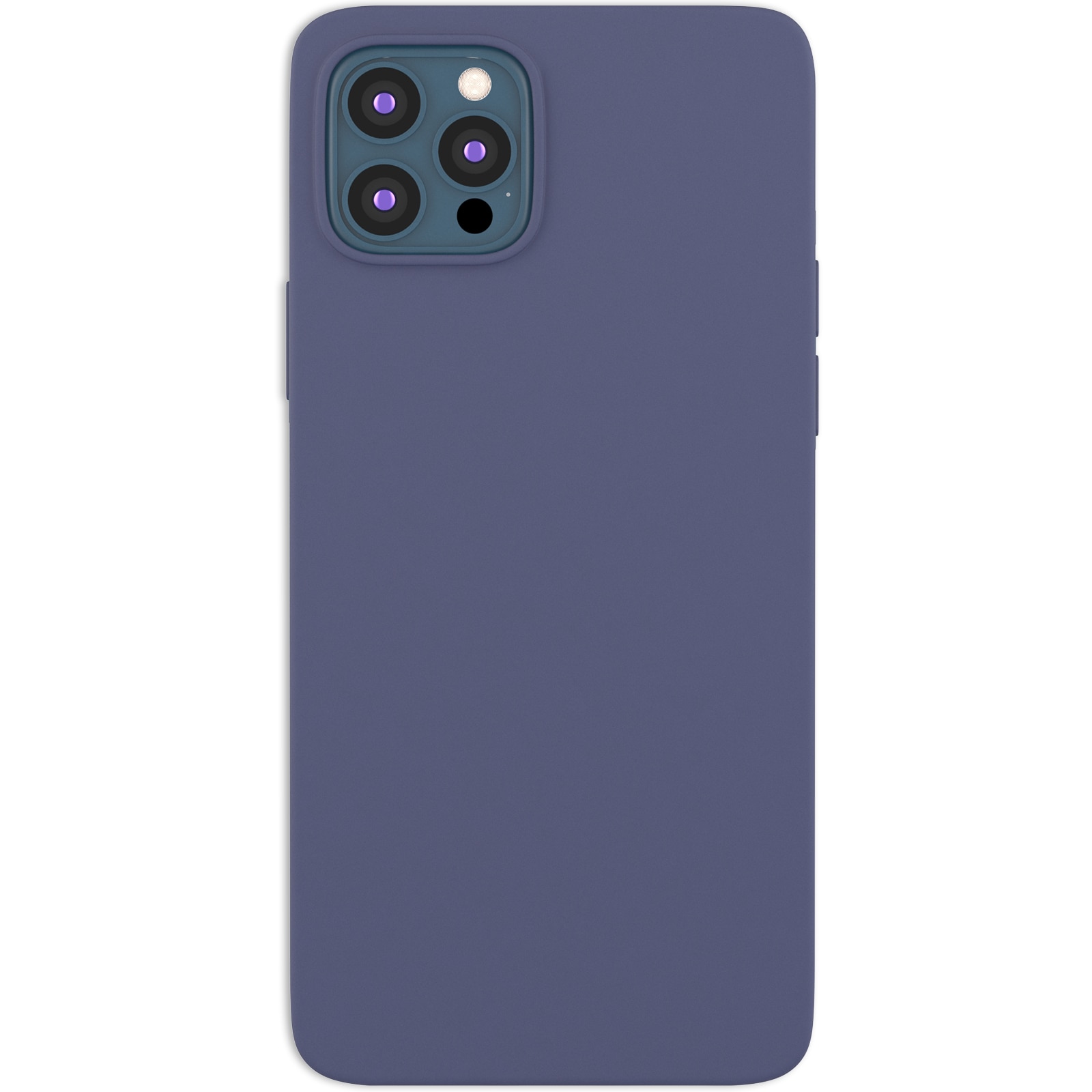 Husa pentru iPhone 12 Pro MAX Ambilife de silicon ranforsat Marine Blue, Albastru marin