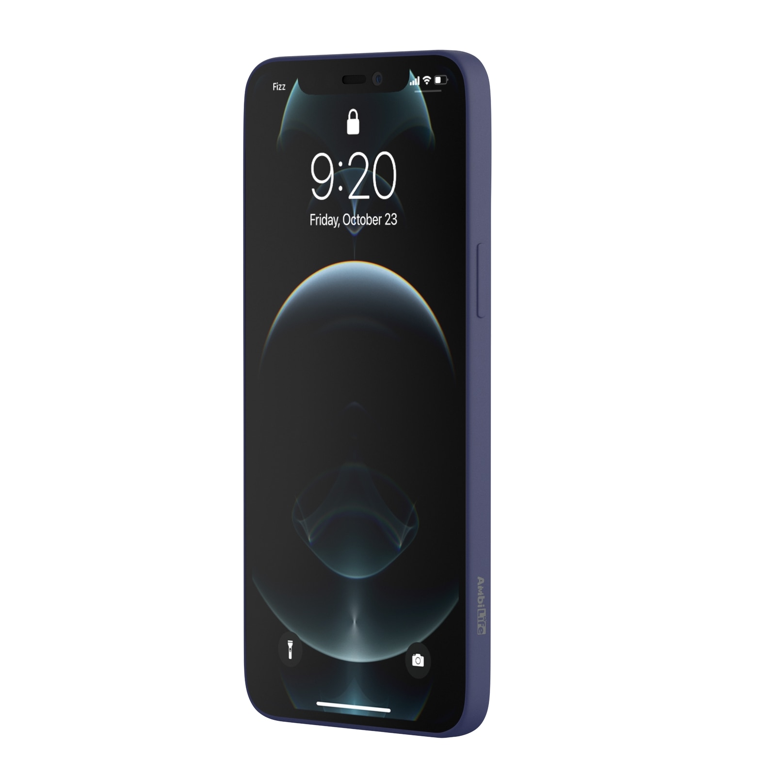 Husa pentru iPhone 12 Pro MAX Ambilife de silicon ranforsat Marine Blue, Albastru marin