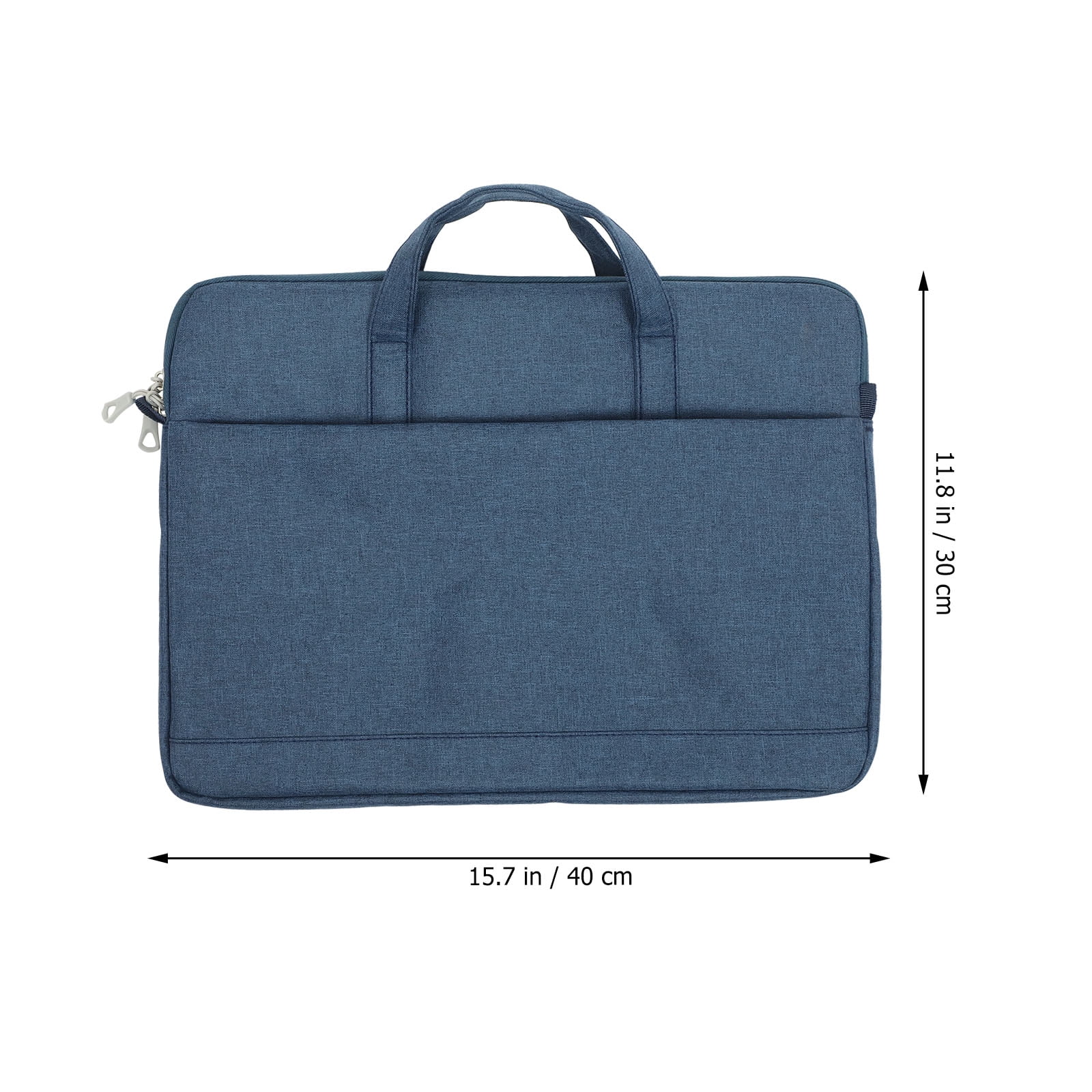 Geanta laptop 15.6 inch, poliester Oxford, albastru inchis, 40x30x4cm