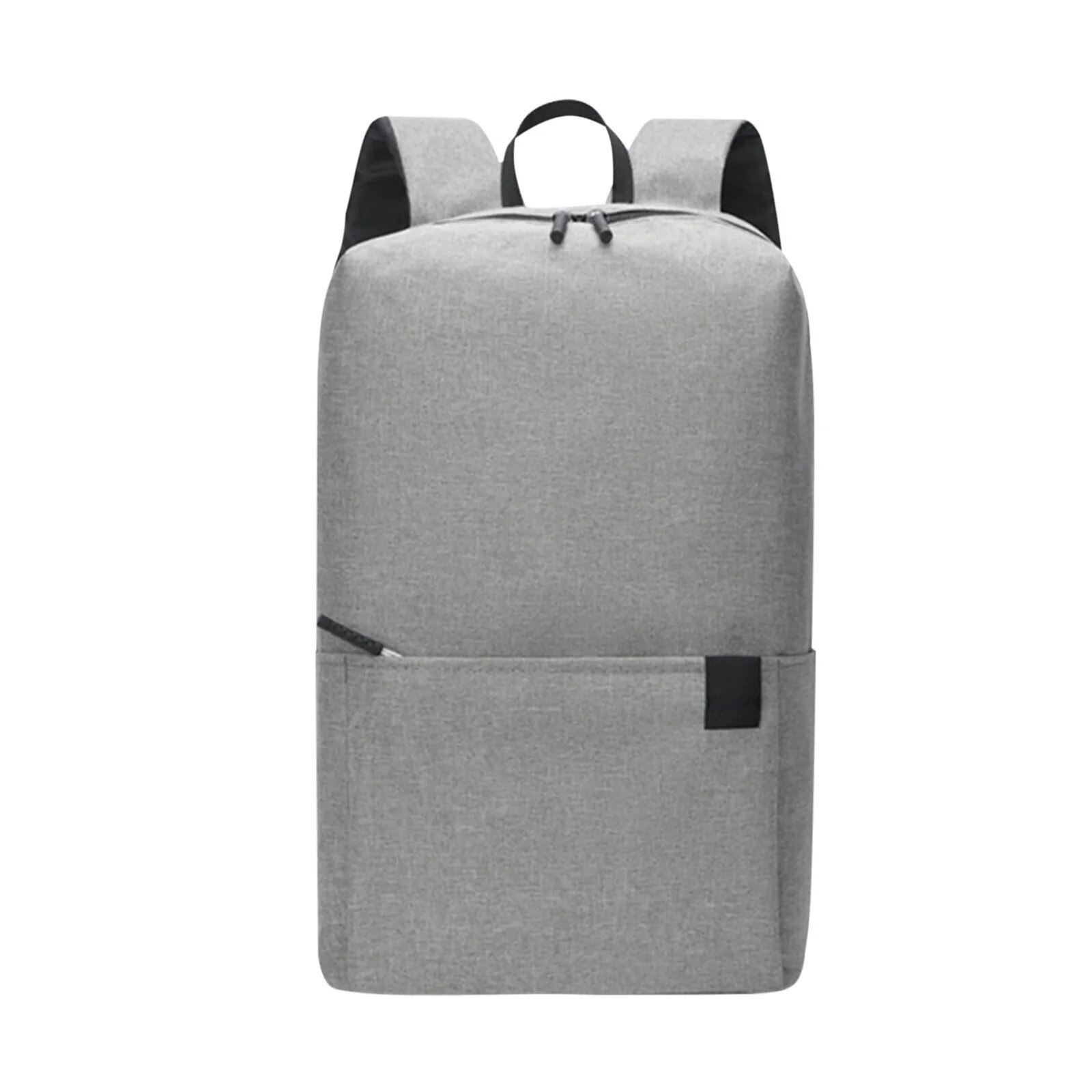 Rucsac laptop 13", rezistent, gri, 34x22x12cm, unisex, cu port USB si portofel inclus