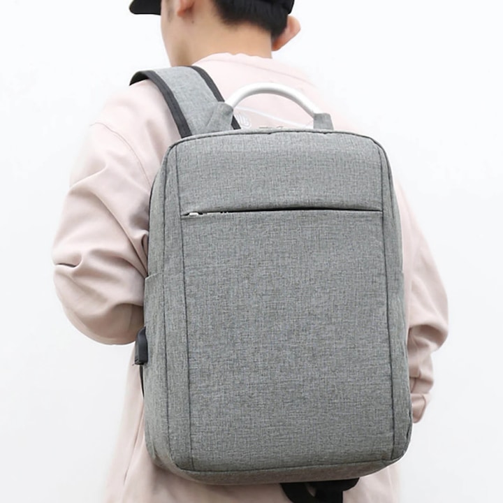 Rucsac business multifunctional, capacitate mare, multicolor, 17 inch