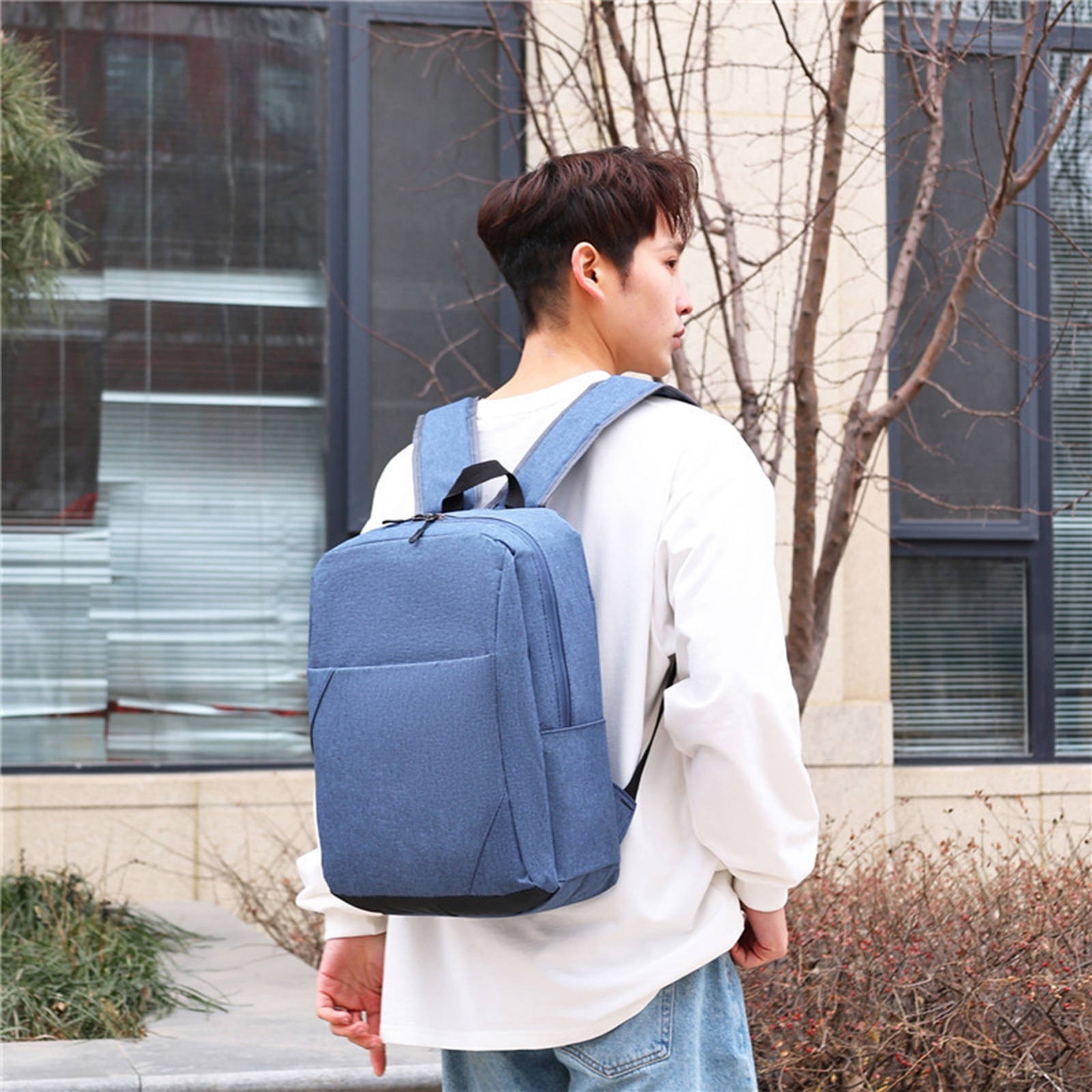 Rucsac laptop multicolor 29x16x40cm capacitate mare simplu business leisure