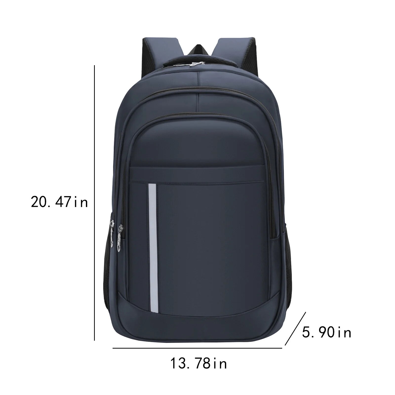 Rucsac laptop unisex 15.6 inch, Oxford, albastru inchis, 52x35x15cm