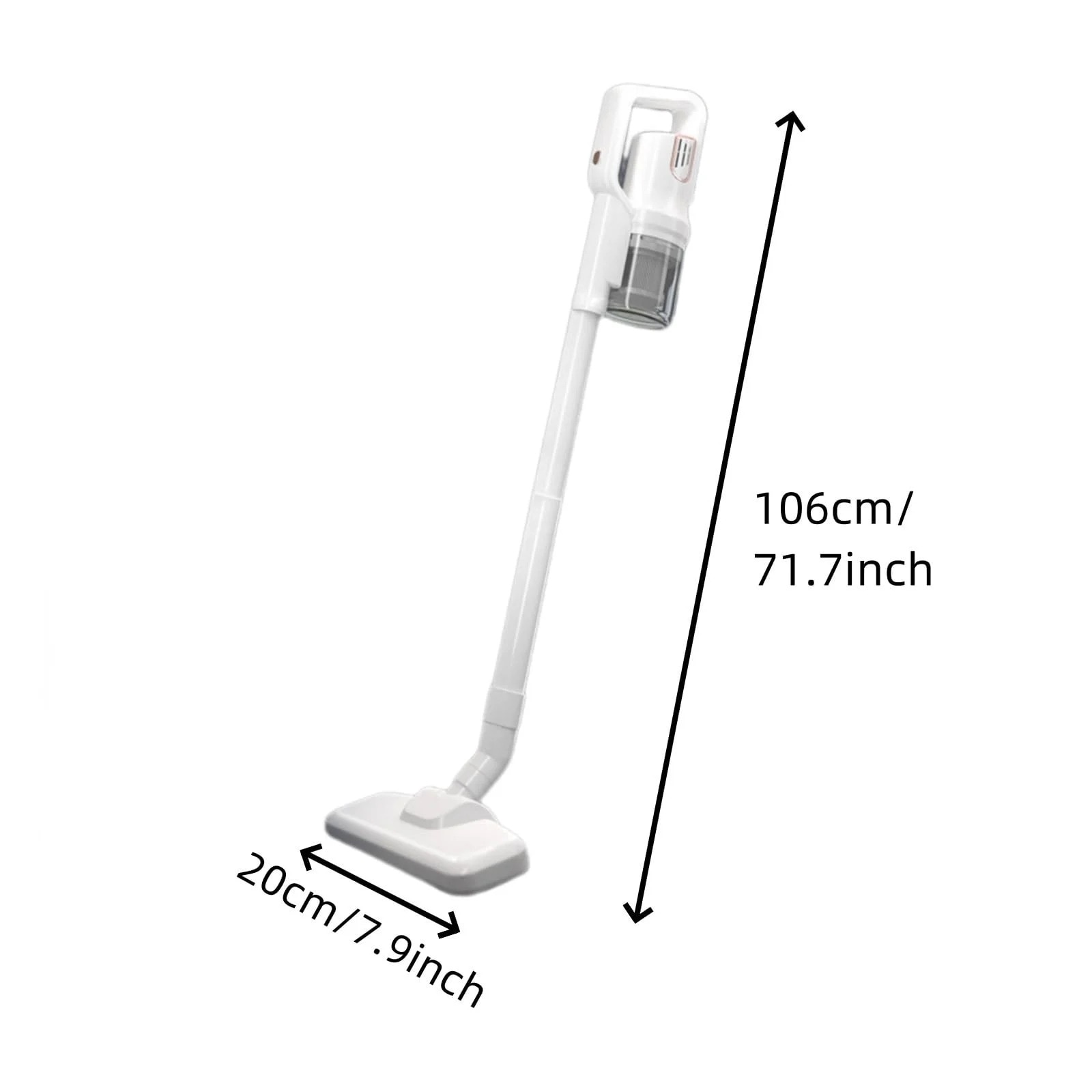 Aspirator portabil fara fir 20000Pa, putere mare de aspiratie, alb