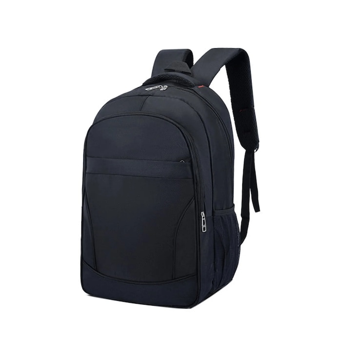 Rucsac laptop calatorie, capacitate mare, negru, 46x30x18cm