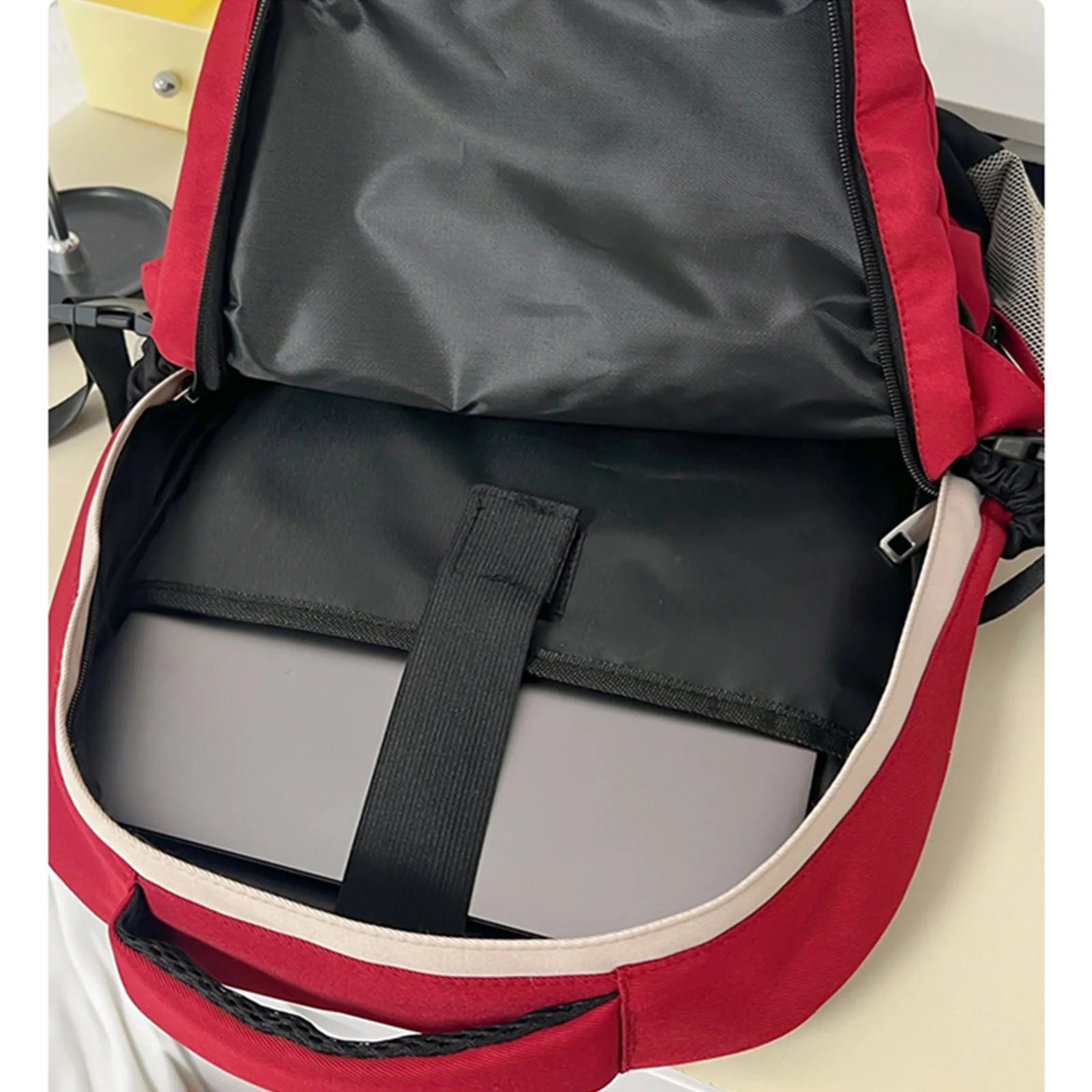 Rucsac casual simplu 16.9 inch, capacitate mare, bretele ajustabile, multicolor, 30x31x10cm