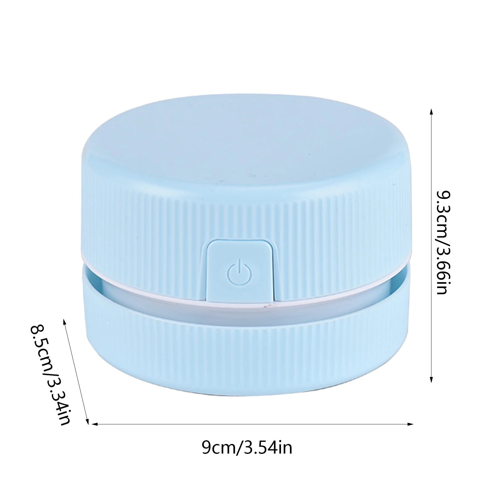 Aspirator desktop mini, USB, albastru, 9x8.5x9.3cm