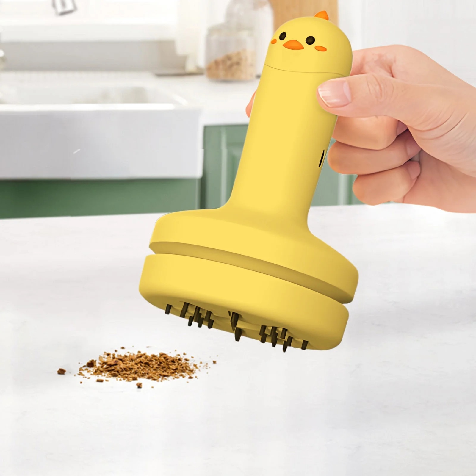 Aspirator de birou portabil mic wireless, alb
