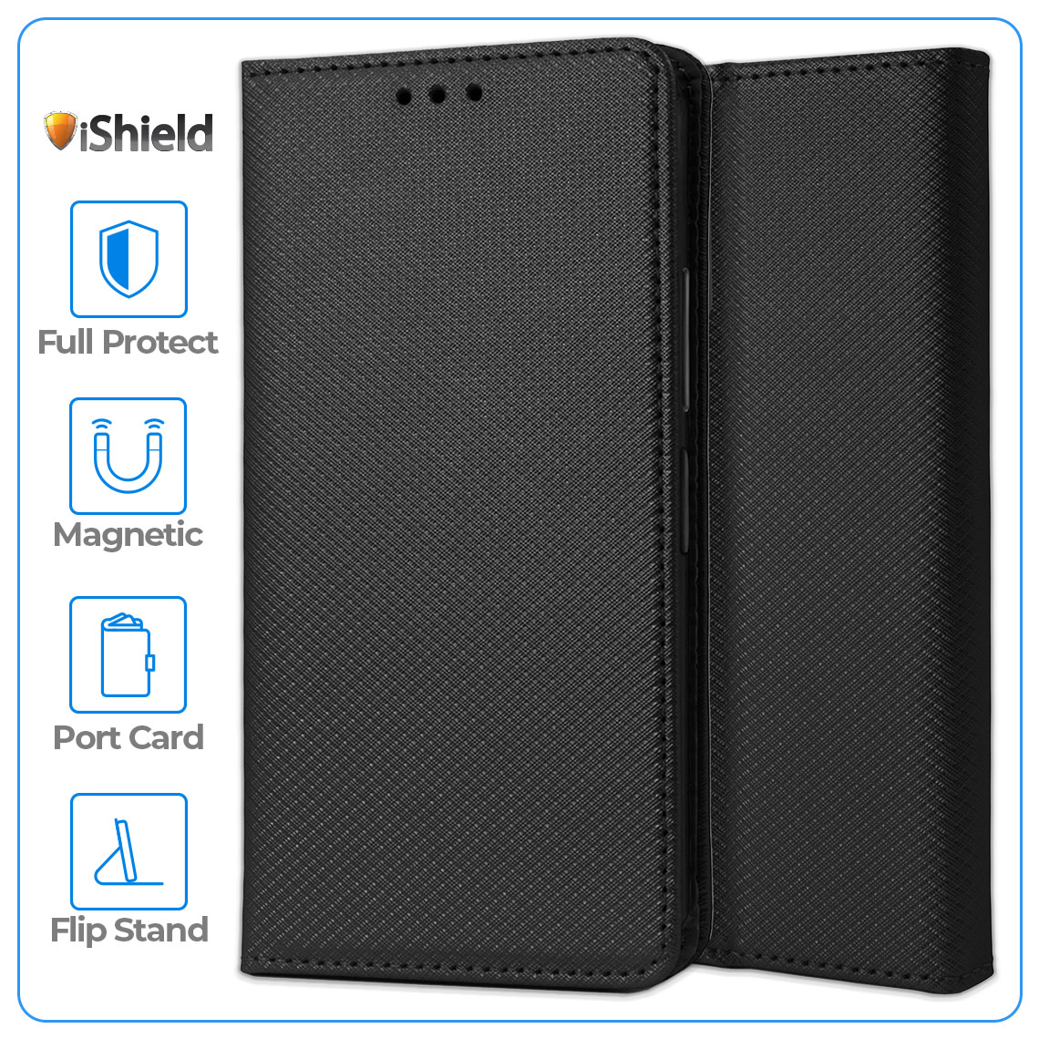 Husa Flip pentru Xiaomi Redmi Note 14 Pro 5G, tip carte cu inchidere magnetica, buzunar carduri, functie Stand, FlipSmart, Neagra