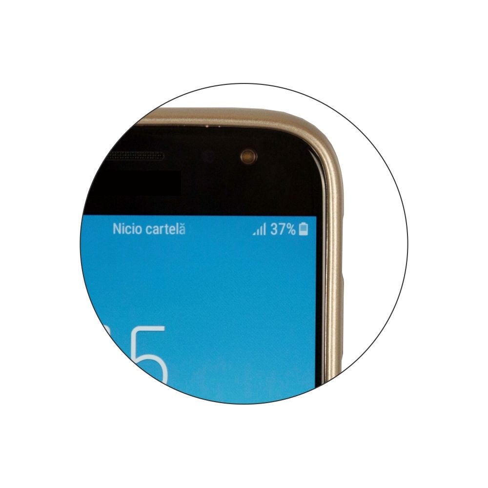 Husa din Silicon Mercury cu aspect perlat pentru Huawei P40 Lite, Auriu
