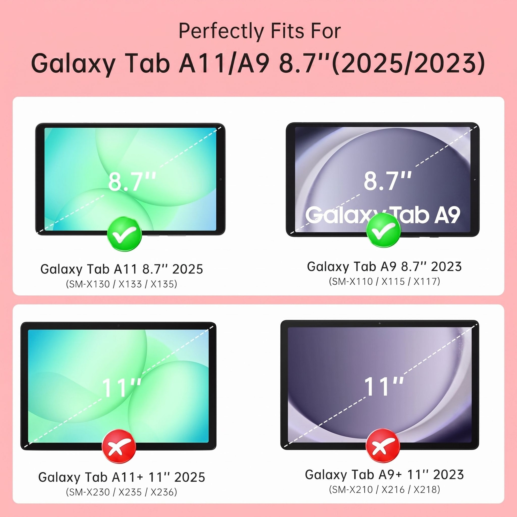 Husa pentru Samsung Galaxy Tab A11, Exclusiv pentru 8.7 inch, Silicon Moale pentru Copii, Suport Rotativ 360° cu Functie Stand, Slot pentru Creion, Model My Melody, Roz
