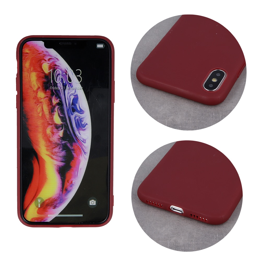 Husa de protectie TFO pentru Xiaomi POCO F3, Poliuretan termoplastic, Burgundy