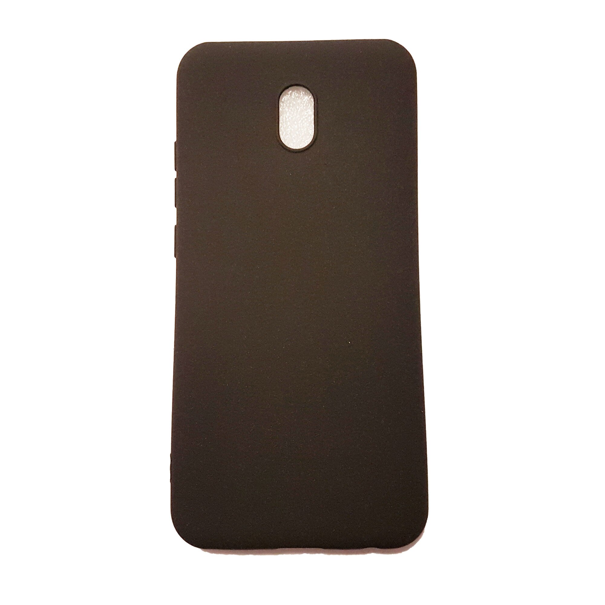 Husa Spate Antialunecare pentru Xiaomi Redmi 8a, Rugged Negru Sablat