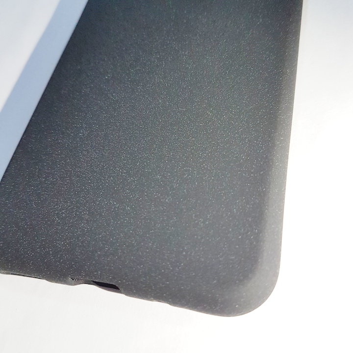 Husa Spate Antialunecare pentru Xiaomi Redmi 8a, Rugged Negru Sablat
