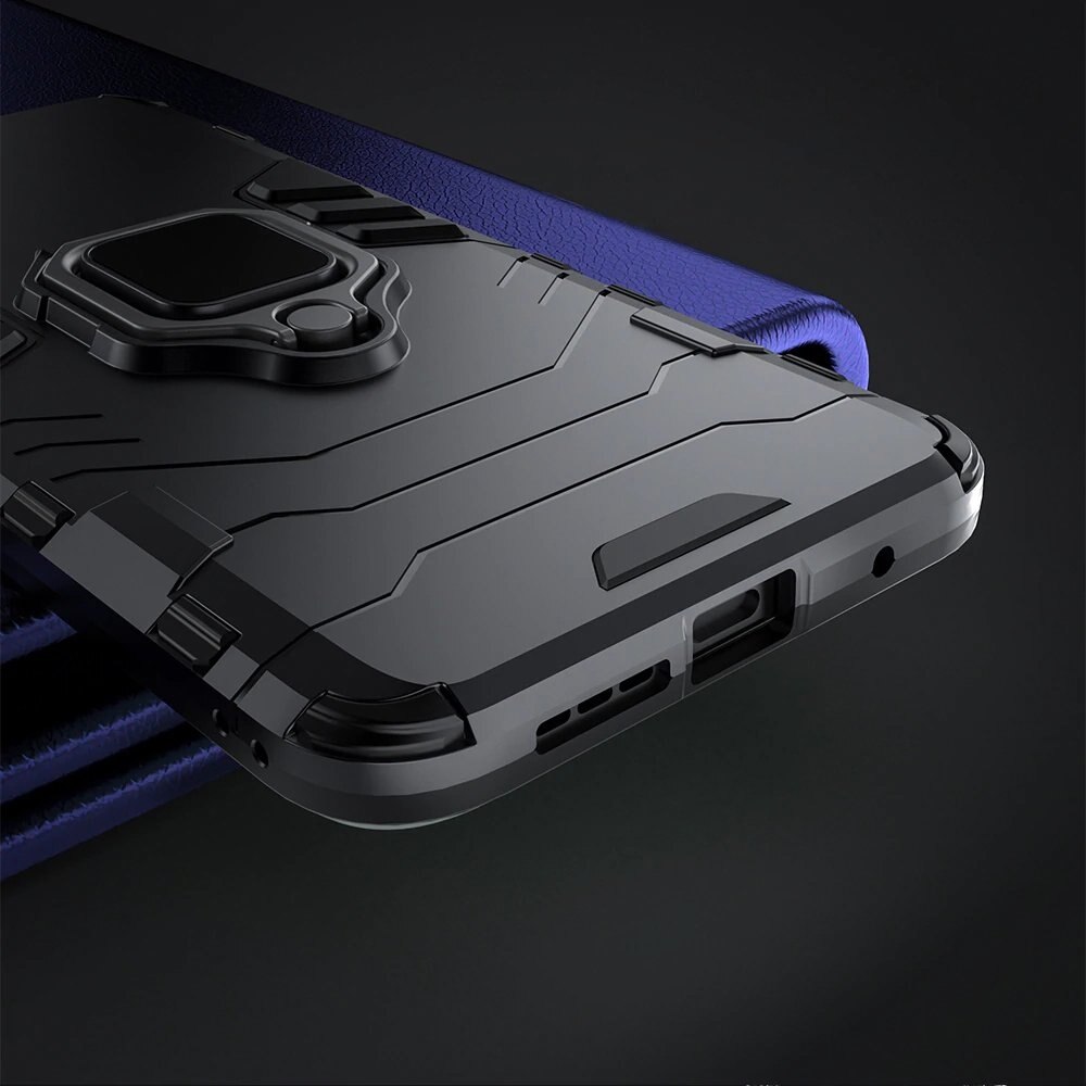 Carcasa Antisoc Ring Armor KickStand pentru Xiaomi Mi 11, Negru