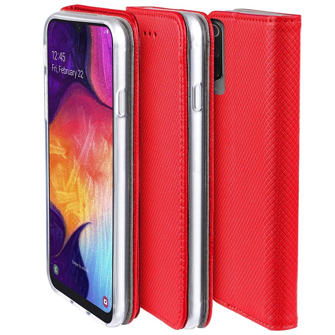 Husa flip cover pentru Huawei P Smart 2021 Rosie
