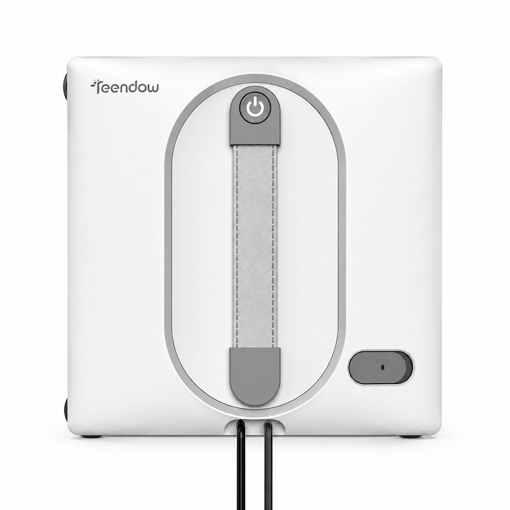 Robot de curatat geamuri Teendow HW225A, aspirare 5500 Pa, pulverizare automata in 4 puncte, rezervor 100 ml, 5 moduri, navigatie inteligenta, control prin aplicatie si telecomanda, protectie anti-cadere, alb