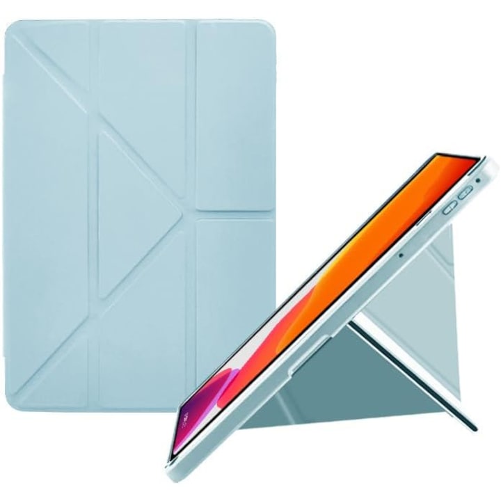 Husa pentru Samsung Galaxy Tab A11+/ A9+ Plus 11 Inch 2025, Husa tableta magnetica din silicon rezistenta la socuri, cu functie Auto Wake/Sleep. Mod Portret Peisaj, albastru