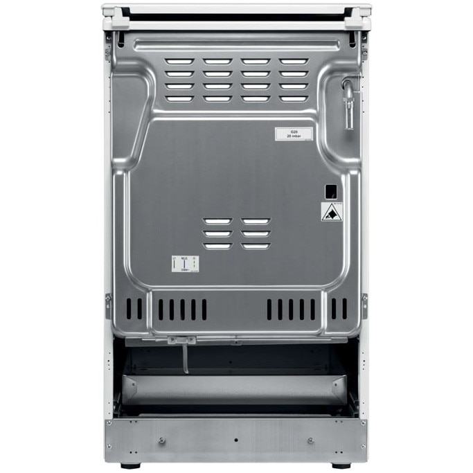 Aragaz AEG CKB56490AW, Mixt, 4 arzatoare gaz, Gratare fonta; Aprindere integrata; SteamBake-gatire cu abur; Cuptor electric 11 functii; Timer electronic; Iluminare cuptor; Grill electric; 50x60 cm, Siguranta plita; Clasa A; Capac metalic; Alb