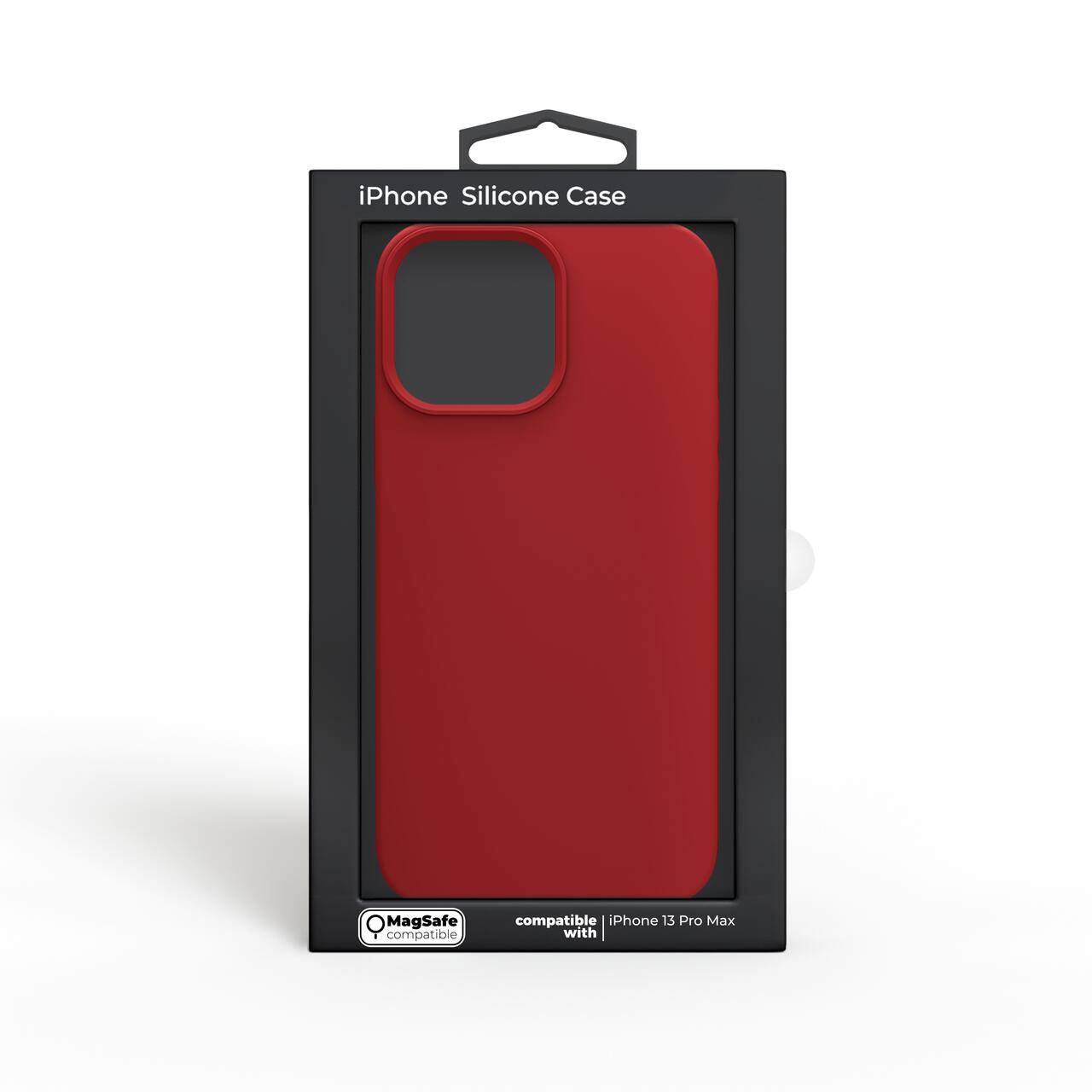 Husa de protectie Next One MagSafe Silicone Case pentru iPhone 13 Pro Max, Red