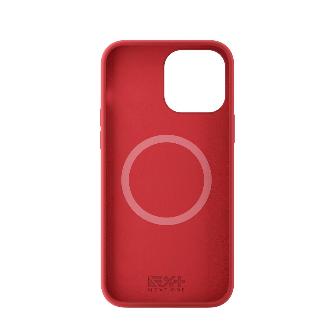 Husa de protectie Next One MagSafe Silicone Case pentru iPhone 13 Pro Max, Red
