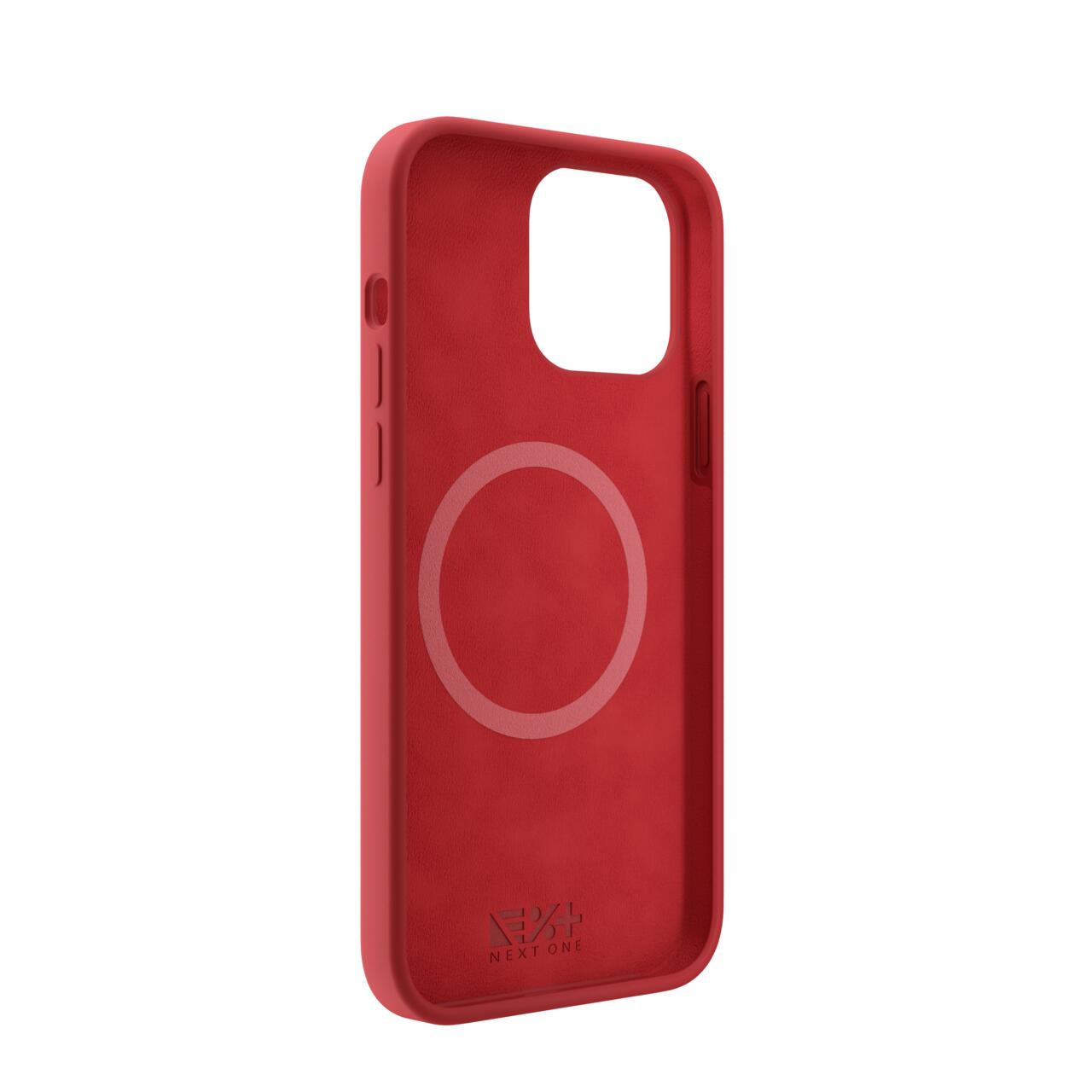 Husa de protectie Next One MagSafe Silicone Case pentru iPhone 13 Pro Max, Red