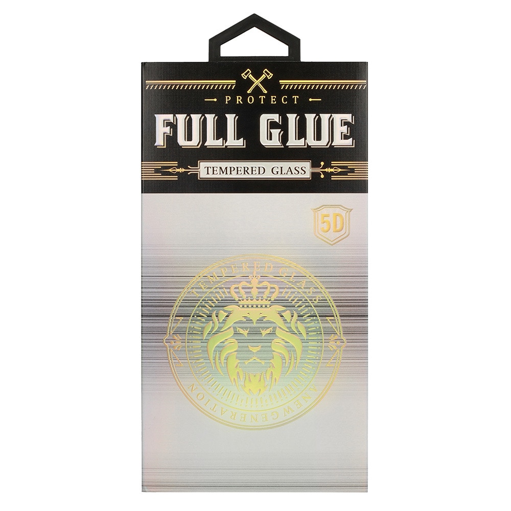 Folie de sticla securizata HARD 5D FULL GLUE pentru Samsung S20 G980 neagra (cu gaura pentru amprenta)