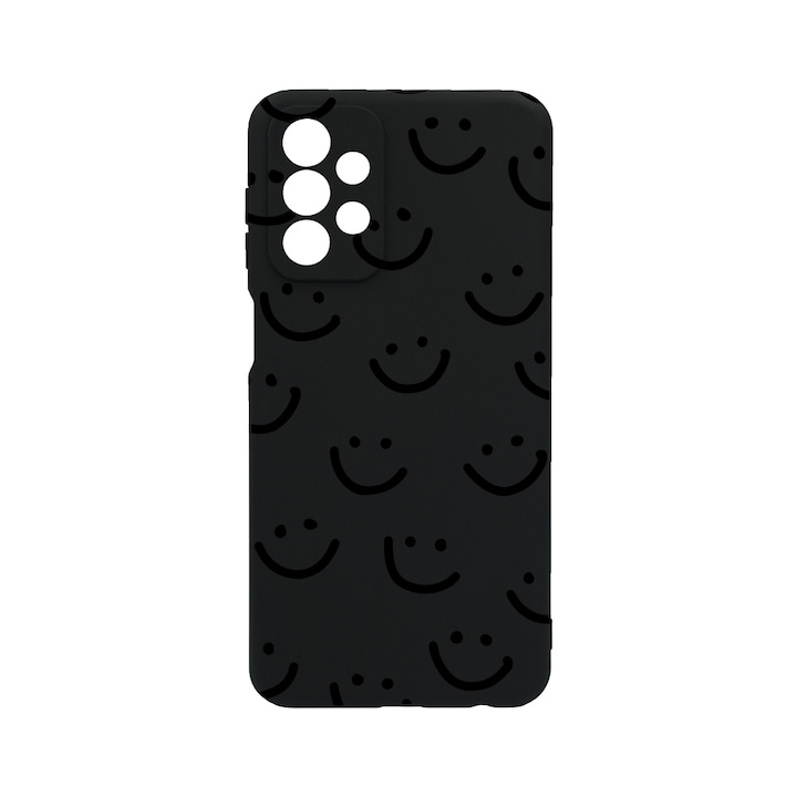 Husa BestCase® Slim SIlicon 0.8MM, Compatibila Cu Samsung Galaxy A13 4G, Smiley, Rezistenta la uzura, Protectie Camera, c-B 1056