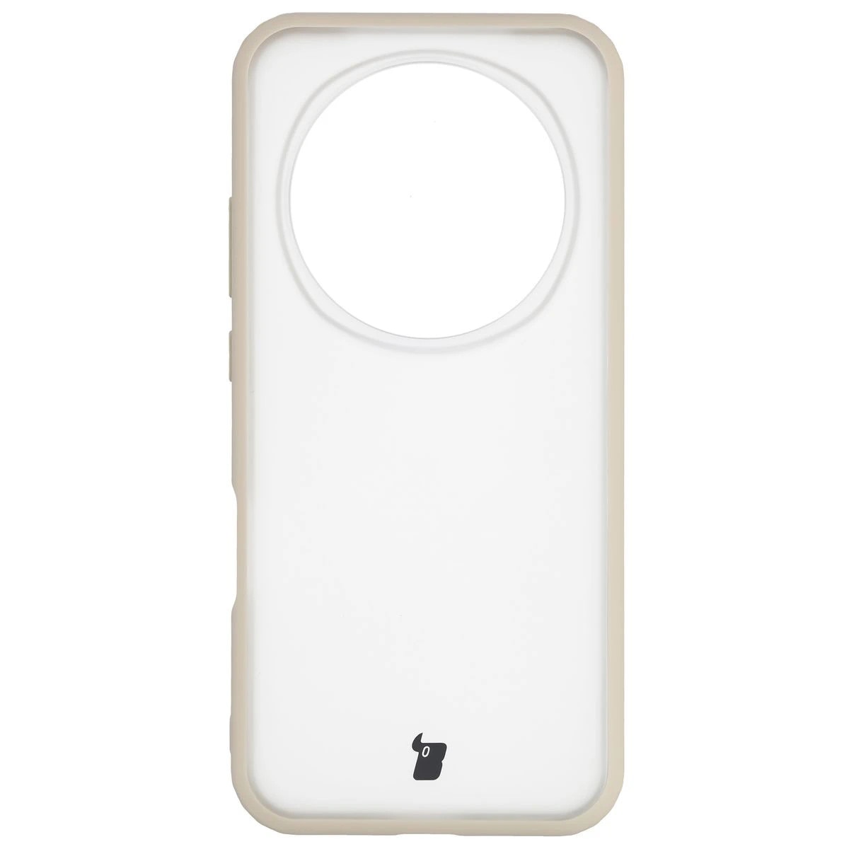 Husa, Bizon Case Angelo pentru Honor Magic8 Pro, Semi-Transparent Cu Rama Bej