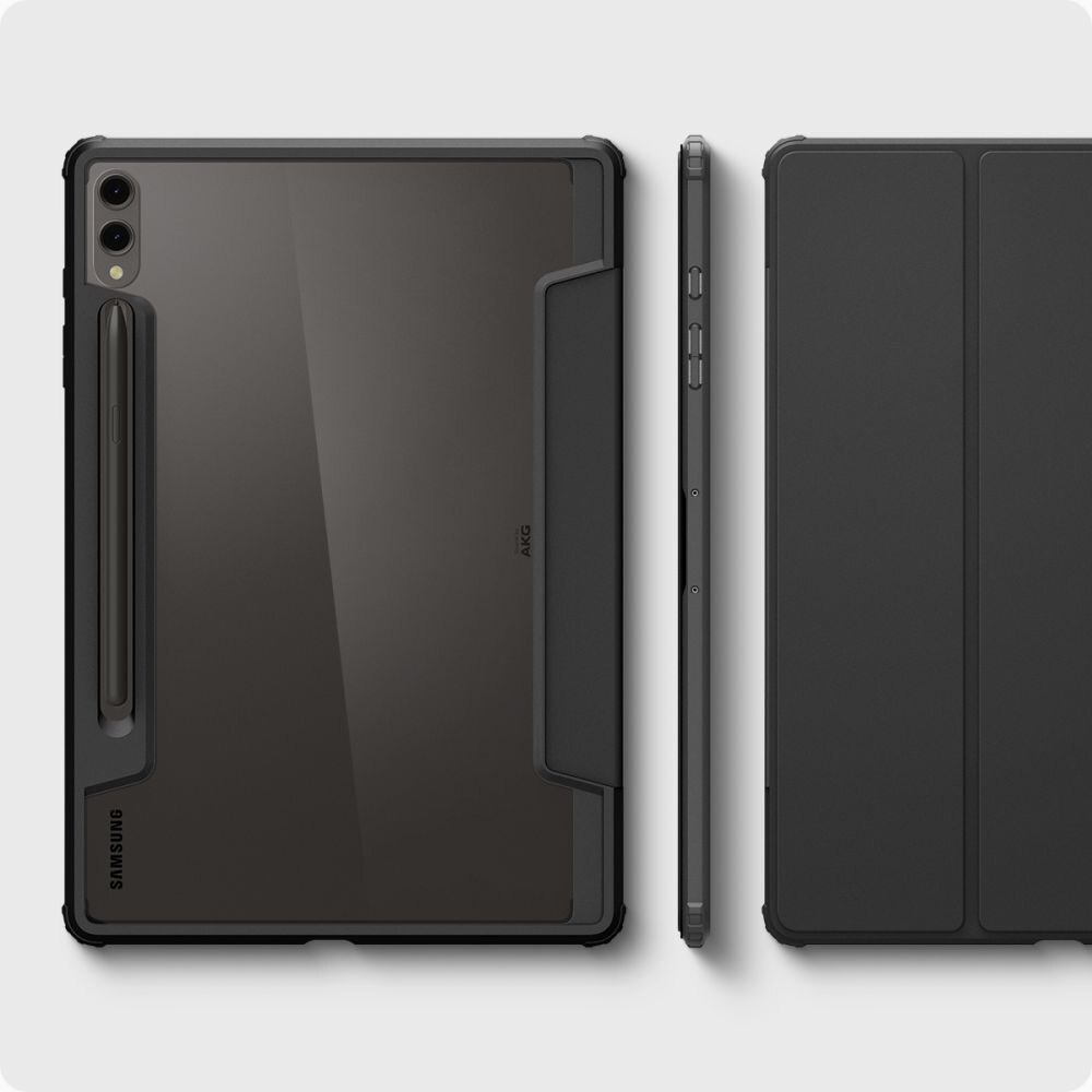 Husa Spigen Ultra Hybrid Pro compatibila cu Samsung Galaxy Tab S9 Plus / S10 Plus 12.4 inch Black