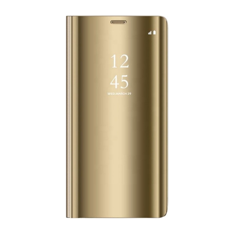 Husa pentru Samsung Galaxy A12 clear view Gold