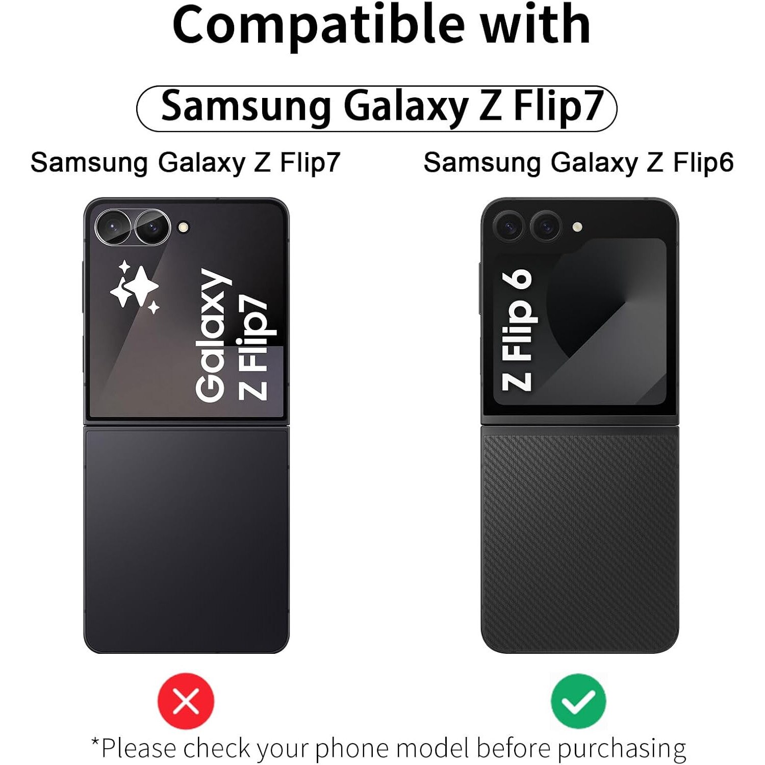 Set 2 folii de protectie din sticla temperata, MDUG, 9H, HD, transparent, pentru Samsung Galaxy Z Flip7
