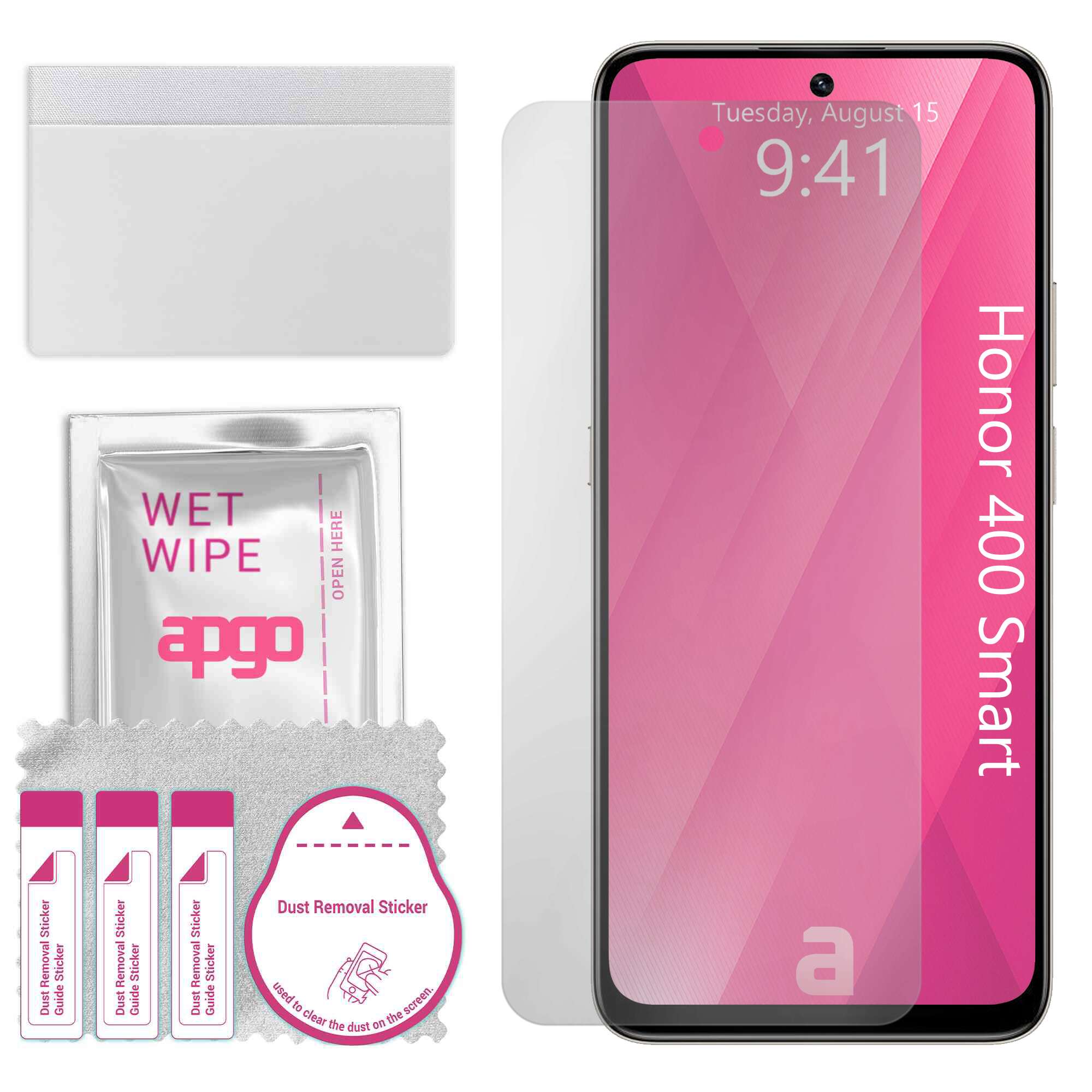 Folie de protectie apgo pentru Honor 400 Smart – afisare completa, lucioasa, hidrogel, full glue, 5D