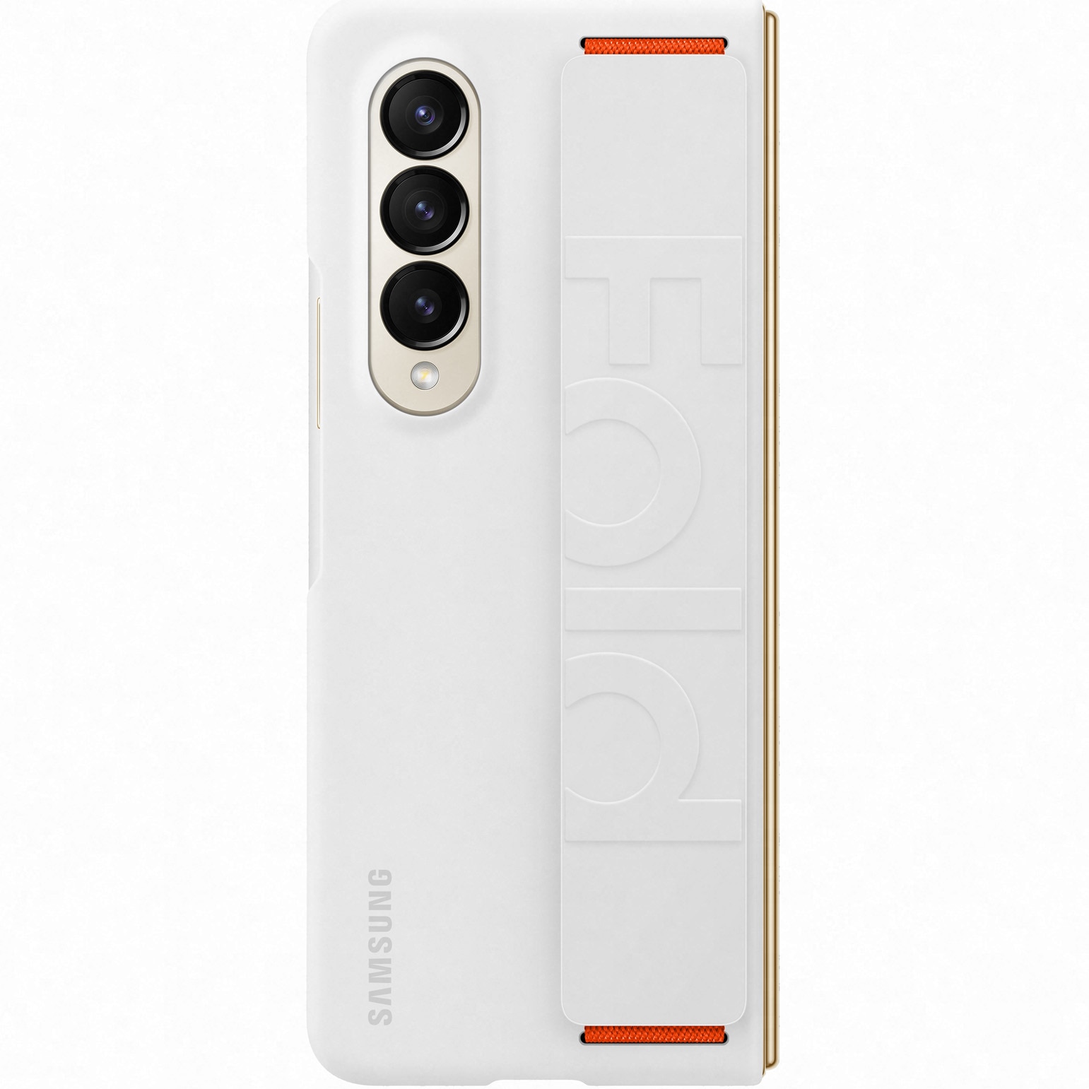 Husa de protectie Samsung Silicone Grip Cover pentru Galaxy Z Fold4, White
