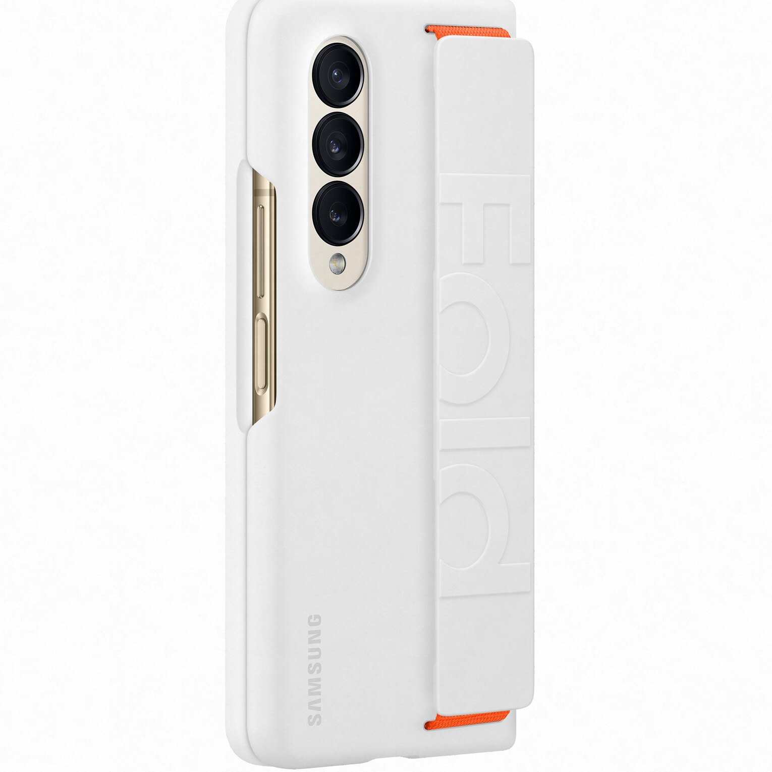 Husa de protectie Samsung Silicone Grip Cover pentru Galaxy Z Fold4, White