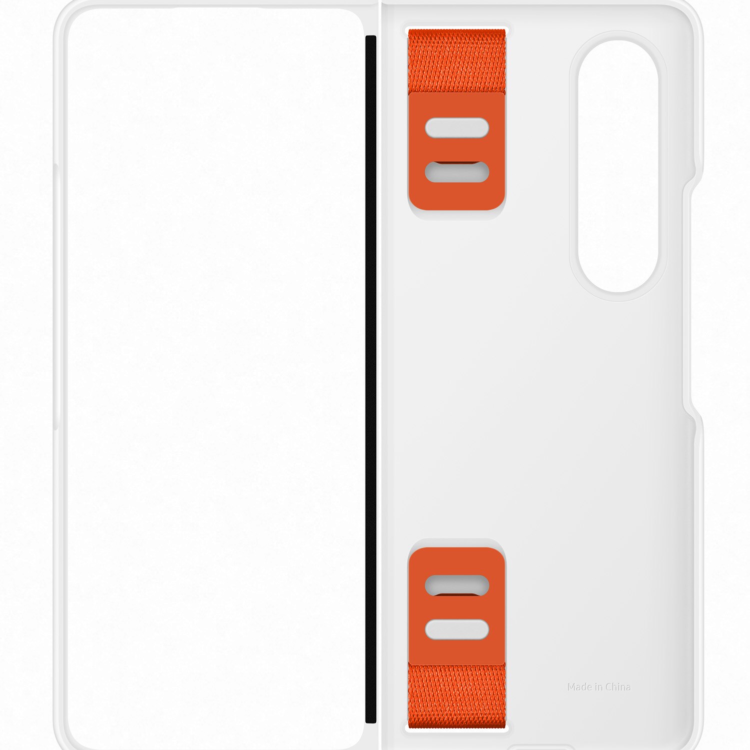 Husa de protectie Samsung Silicone Grip Cover pentru Galaxy Z Fold4, White