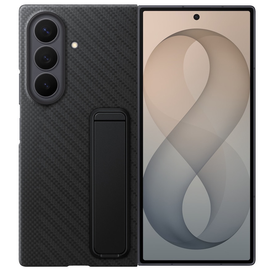 Husa de protectie Samsung pentru Galaxy Fold8 Ultra, Carbon Standing, Black
