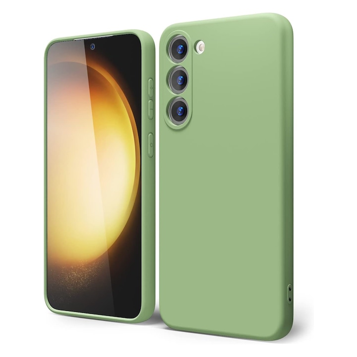 Husa pentru Samsung Galaxy S24 Premium Silicon Daden®, Protectie Camera, Antisoc, Calitate Premium, Verde