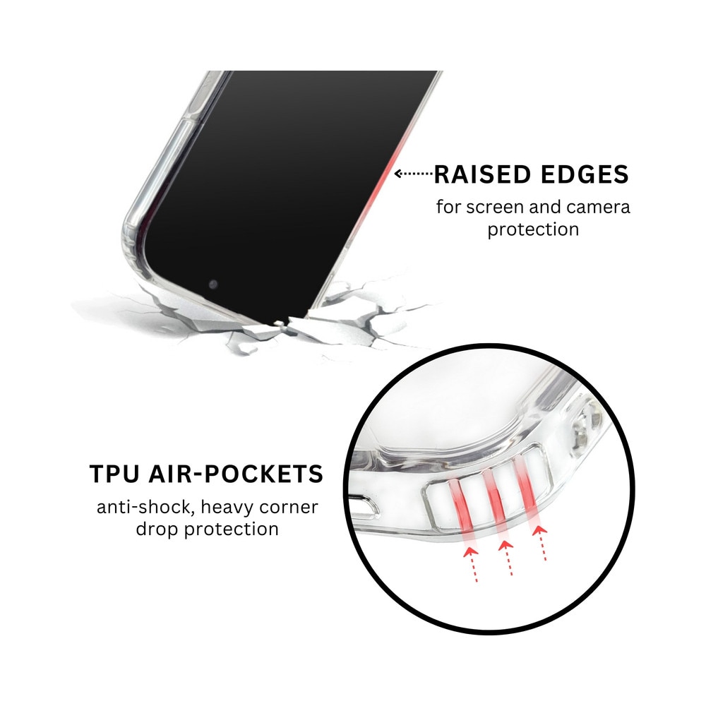 Husa de protectie CENTO Como Plus compatibila cu Apple Iphone 17, Transparent, cu inel MagSafe, Silicon Premium, Slim, colturi intarite, Anti zgarieturi, Anti soc, cu margini ridicate pentru protectia ecranului si a camerei
