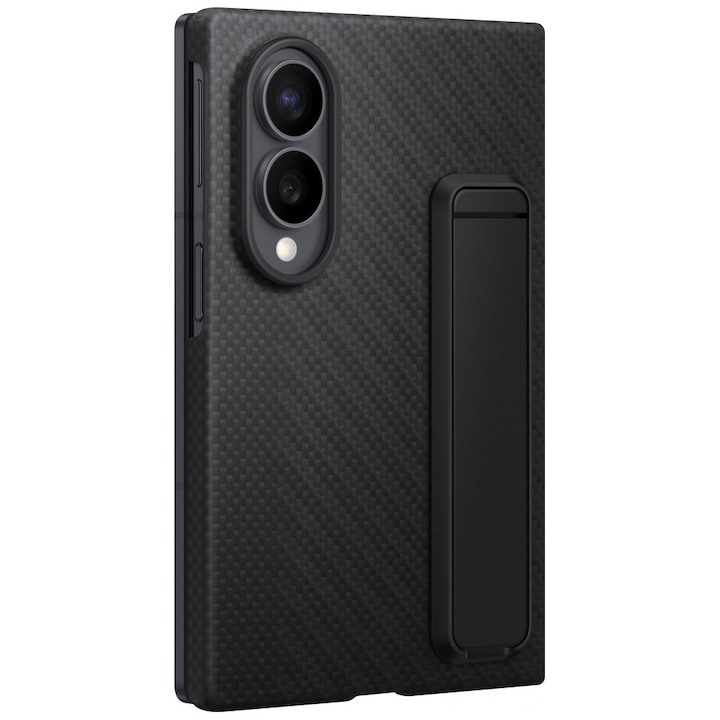 Carcasa Samsung Carbon Standing Case compatibila cu Samsung Galaxy Z Fold 8, Negru