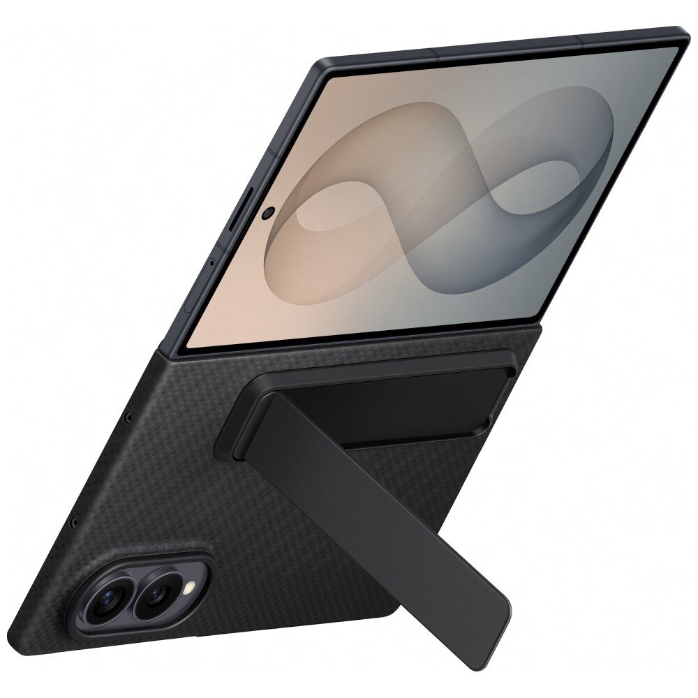 Carcasa Samsung Carbon Standing Case compatibila cu Samsung Galaxy Z Fold 8, Negru