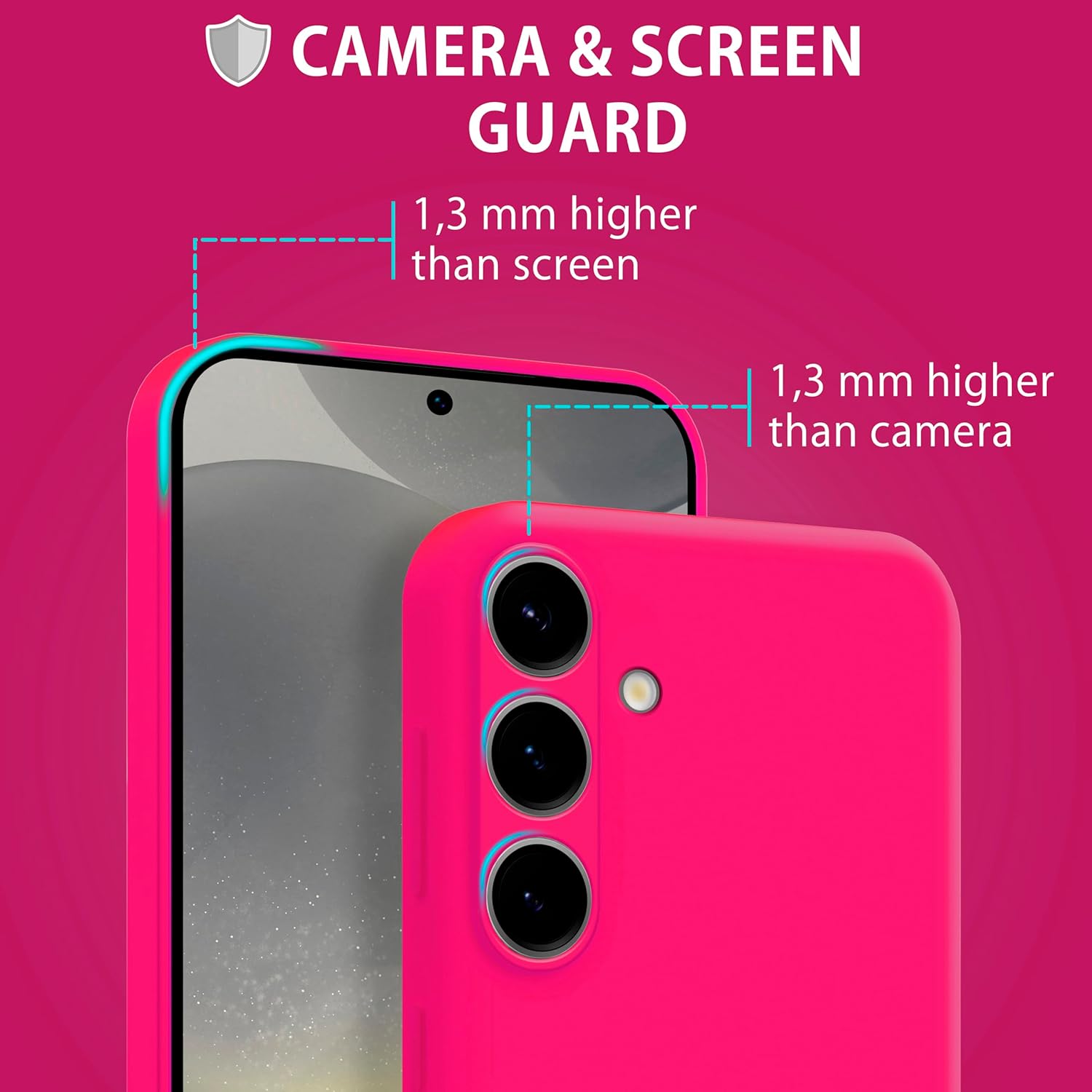 Husa Soft Touch, slim, ALC Mobile, anti soc, compatibila cu Samsung Galaxy S25 Plus, Roz Aprins Tpu