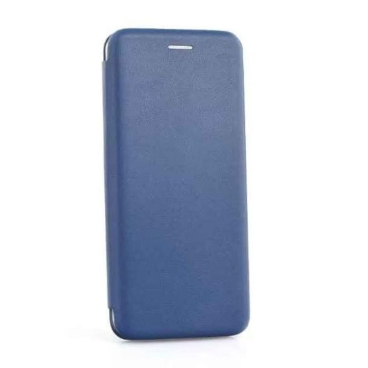 Husa Carte Flip Cover, piele ecologica, compatibila cu Oppo Reno 6 5G, Albastru