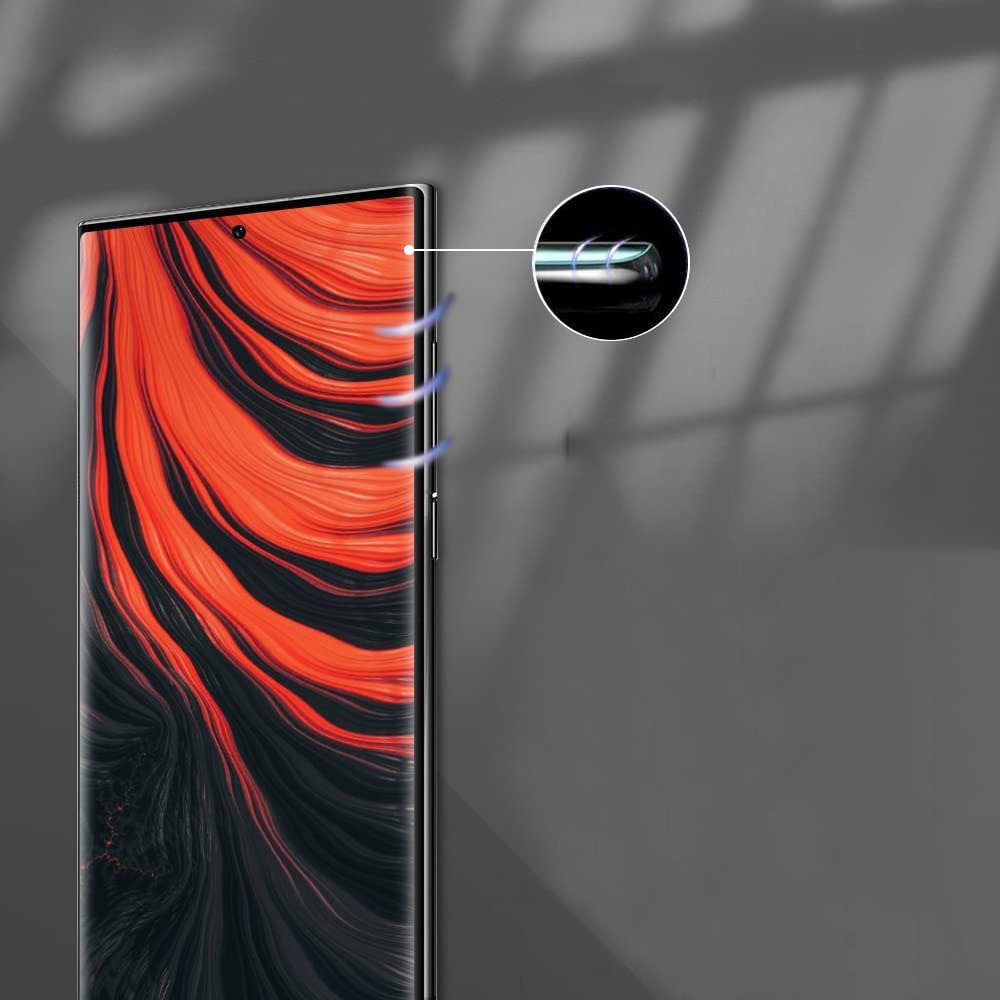 Folie sticla pentru Samsung Galaxy S22 ULTRA, Privacy, 3D, acopera tot ecranul Case Friendly