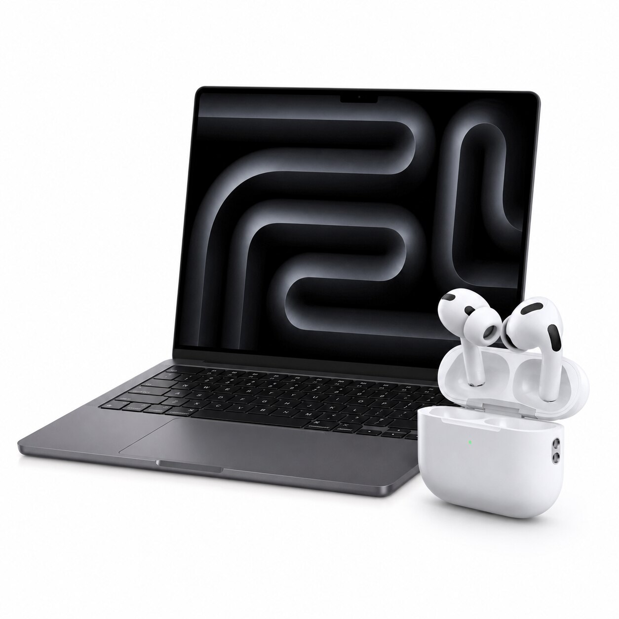 Pachet Apple MacBook Pro 14 M5 + AirPods Pro 3 – Performanta & Productivitate