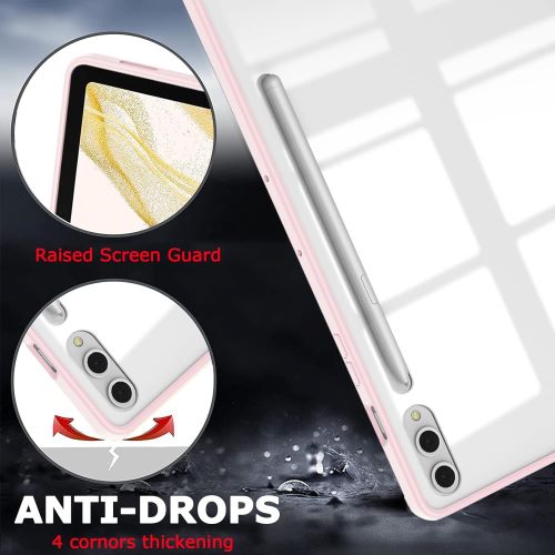 Husa Smart Cover compatibila cu Samsung Galaxy Tab S10/ S10 FE 11inch, Slot Pen, Roz Pal, TELGORBCS