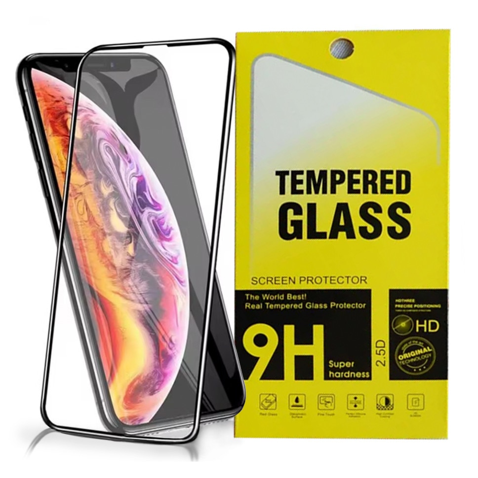 Folie de protectie ecran, compatibila Apple iPhone 15, Sticla securizata, Full Face, Full Glue, 9D, Neagra