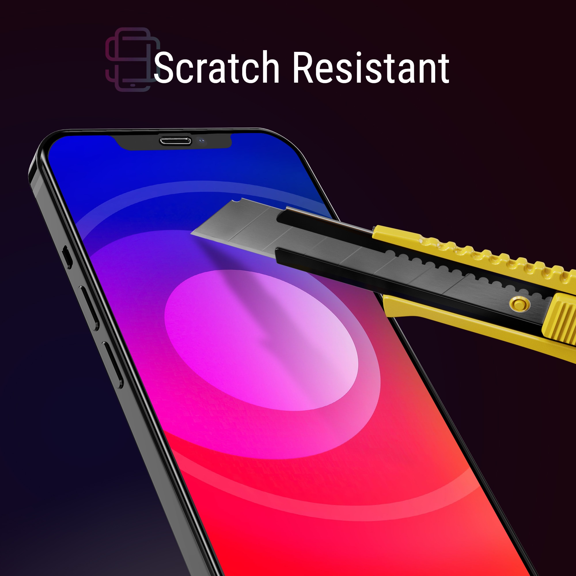 Set 2 Folii sticla pentru iPhone 12 Mini, Full Cover 3D, DefenSlim, instalare usoara si rapida cu dispozitiv de potrivire automata in 30 sec cu Easy Install Kit patentat, protectie telefon